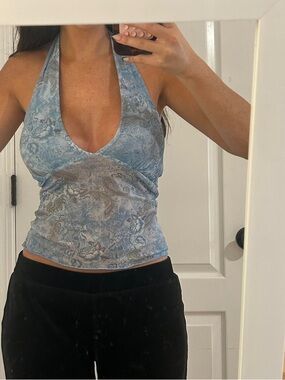 Light Blue Fairy Halter Top